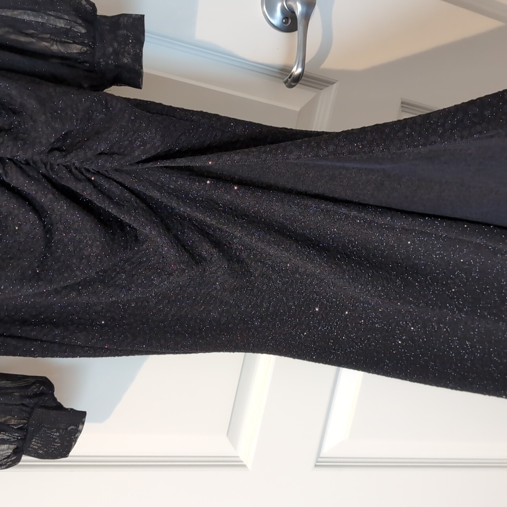 Windsor Open Back Sparkly Black Formal Dress Size… - image 4